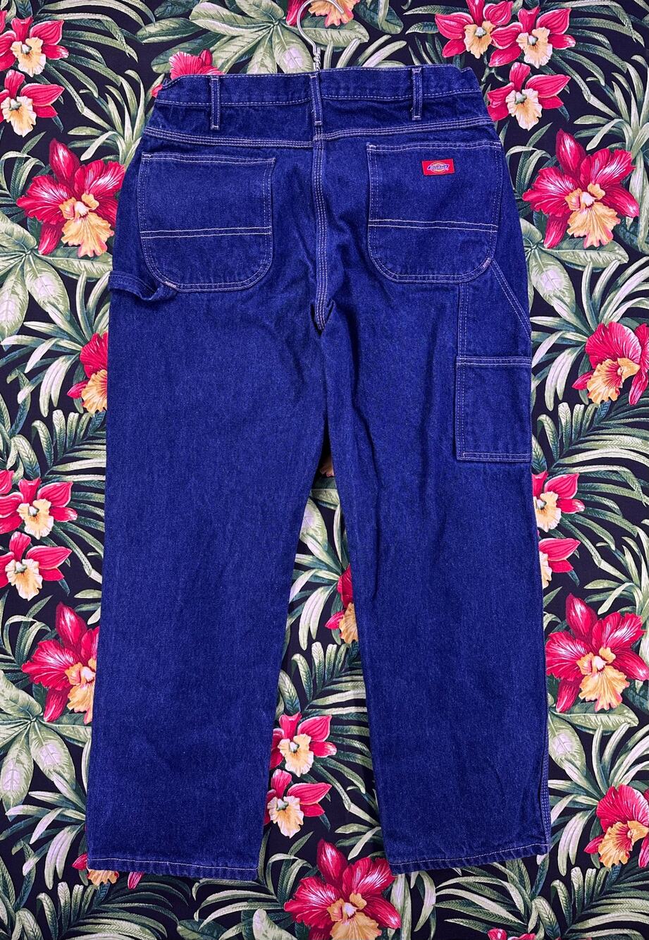 Dickies Dark Blue Carpenter Thick Jeans Size 36/30